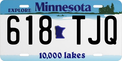 MN license plate 618TJQ
