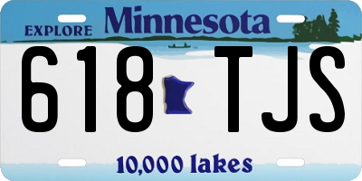 MN license plate 618TJS