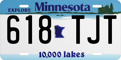 MN license plate 618TJT