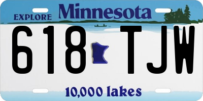 MN license plate 618TJW