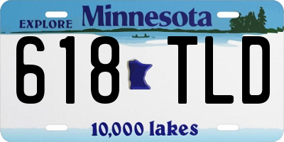 MN license plate 618TLD