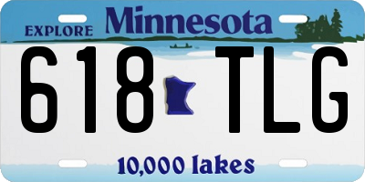 MN license plate 618TLG