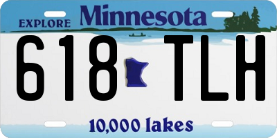 MN license plate 618TLH