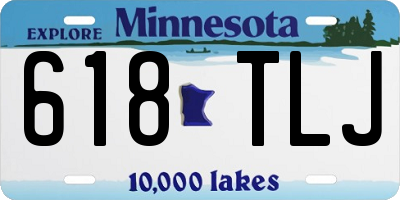 MN license plate 618TLJ