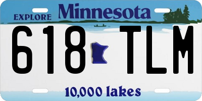 MN license plate 618TLM