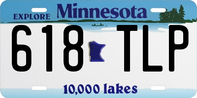MN license plate 618TLP