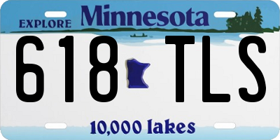 MN license plate 618TLS