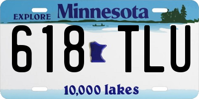 MN license plate 618TLU
