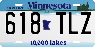 MN license plate 618TLZ