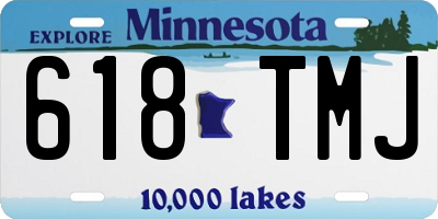 MN license plate 618TMJ