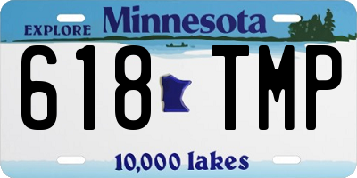 MN license plate 618TMP