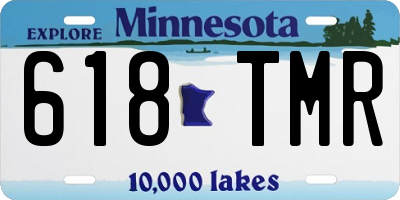 MN license plate 618TMR