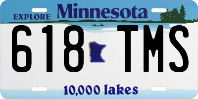 MN license plate 618TMS