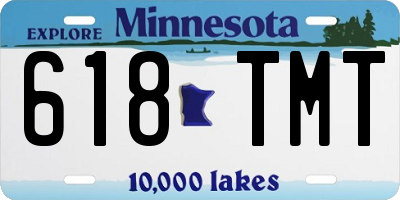 MN license plate 618TMT