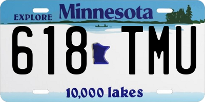 MN license plate 618TMU