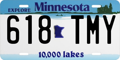 MN license plate 618TMY