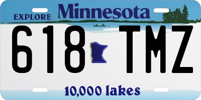 MN license plate 618TMZ