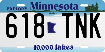 MN license plate 618TNK