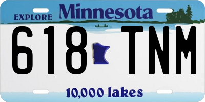 MN license plate 618TNM