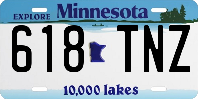 MN license plate 618TNZ