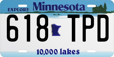 MN license plate 618TPD