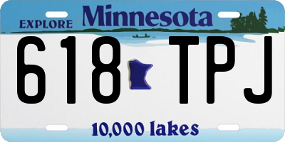 MN license plate 618TPJ
