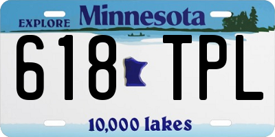 MN license plate 618TPL
