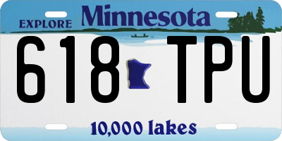 MN license plate 618TPU
