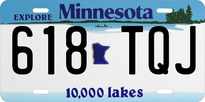 MN license plate 618TQJ
