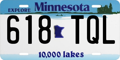 MN license plate 618TQL