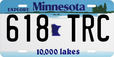 MN license plate 618TRC