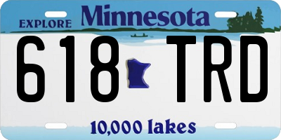 MN license plate 618TRD