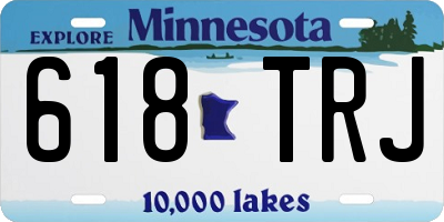 MN license plate 618TRJ