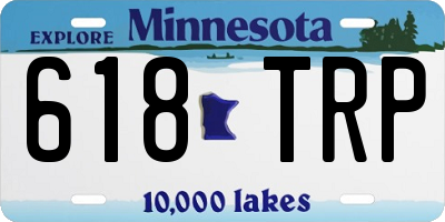 MN license plate 618TRP