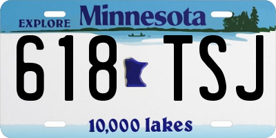 MN license plate 618TSJ