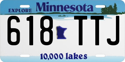 MN license plate 618TTJ