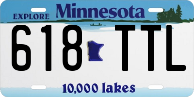 MN license plate 618TTL