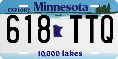 MN license plate 618TTQ