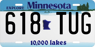 MN license plate 618TUG