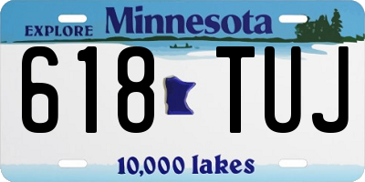 MN license plate 618TUJ