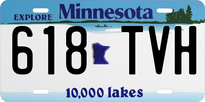 MN license plate 618TVH