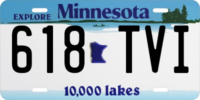 MN license plate 618TVI