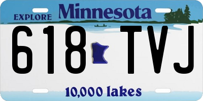 MN license plate 618TVJ