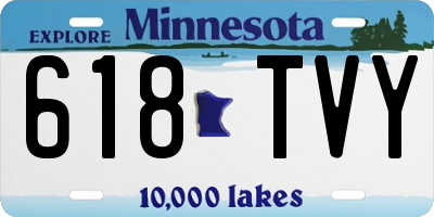 MN license plate 618TVY