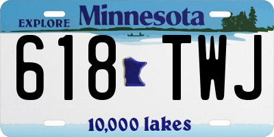 MN license plate 618TWJ