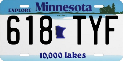 MN license plate 618TYF