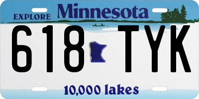 MN license plate 618TYK