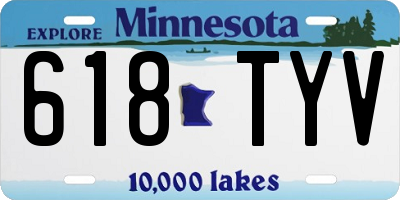 MN license plate 618TYV