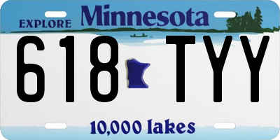 MN license plate 618TYY