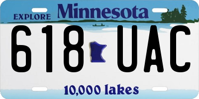 MN license plate 618UAC
